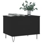 Table basse Noir 60x44,5x45 cm Bois d'ingénierie – Image 2