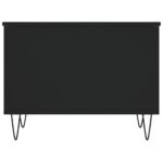 Table basse Noir 60x44,5x45 cm Bois d'ingénierie – Image 4