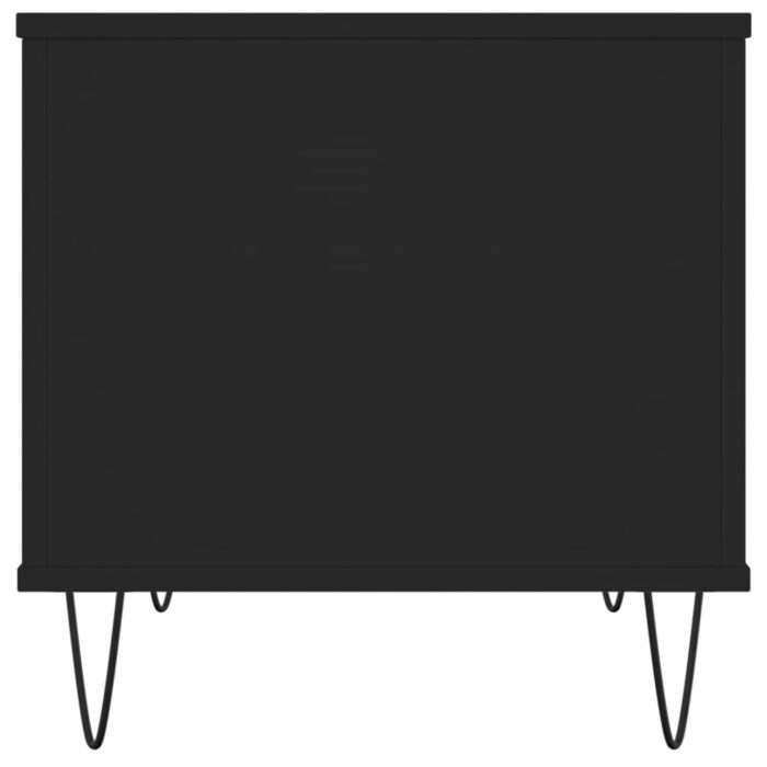 Table basse Noir 60x44,5x45 cm Bois d'ingénierie – Image 5