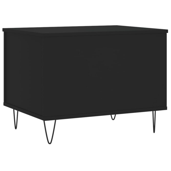 Table basse Noir 60x44,5x45 cm Bois d'ingénierie – Image 6