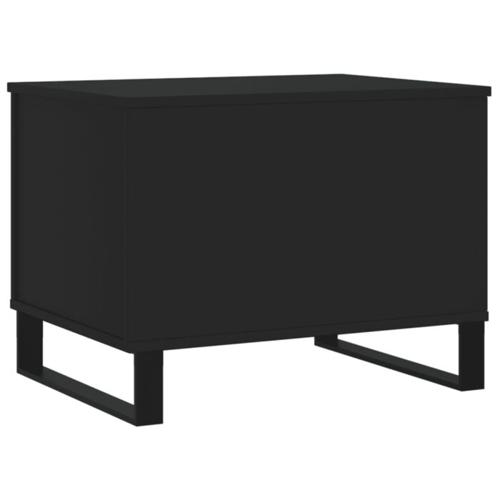 Table basse Noir 60x44,5x45 cm Bois d'ingénierie – Image 3