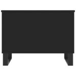 Table basse Noir 60x44,5x45 cm Bois d'ingénierie – Image 4