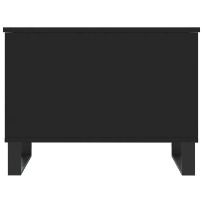Table basse Noir 60x44,5x45 cm Bois d'ingénierie – Image 4