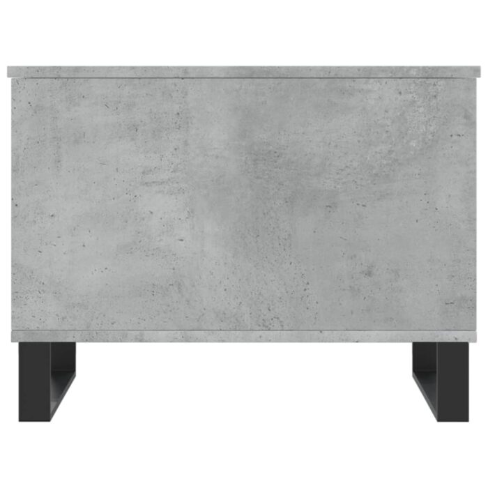 Table basse Gris béton 60x44,5x45 cm Bois d'ingénierie – Image 4