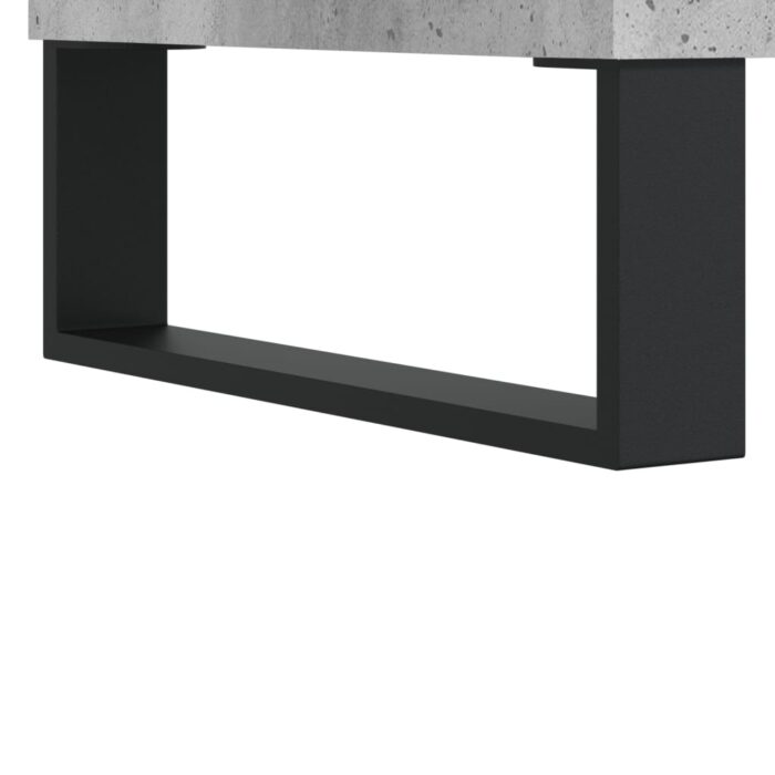 Table basse Gris béton 60x44,5x45 cm Bois d'ingénierie – Image 7