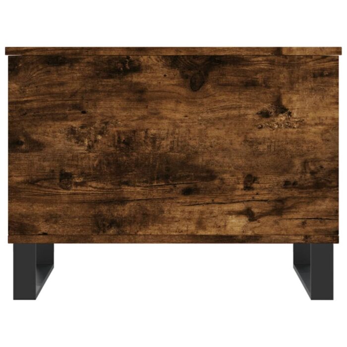 Table basse Chêne fumé 60x44,5x45 cm Bois d'ingénierie – Image 4