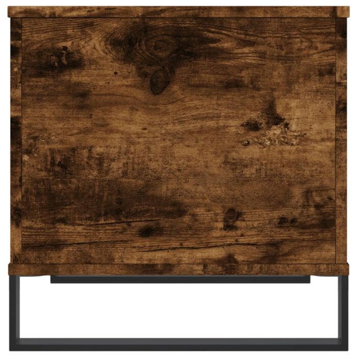 Table basse Chêne fumé 60x44,5x45 cm Bois d'ingénierie – Image 5