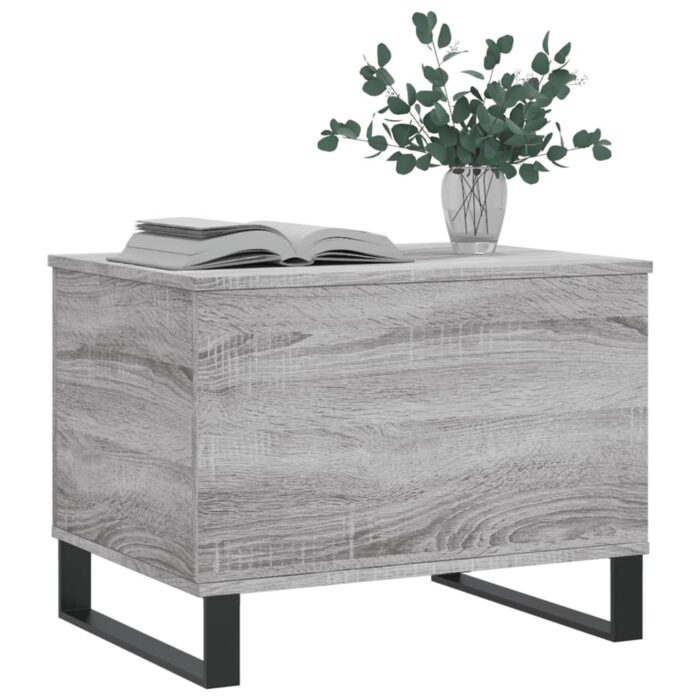 Table basse Sonoma gris 60x44,5x45 cm Bois d'ingénierie – Image 2