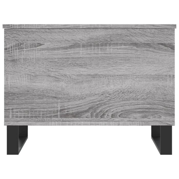 Table basse Sonoma gris 60x44,5x45 cm Bois d'ingénierie – Image 4