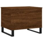 Table basse Chêne marron 60x44,5x45 cm Bois d'ingénierie – Image 3