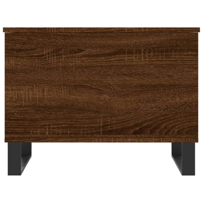 Table basse Chêne marron 60x44,5x45 cm Bois d'ingénierie – Image 4