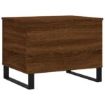 Table basse Chêne marron 60x44,5x45 cm Bois d'ingénierie – Image 6