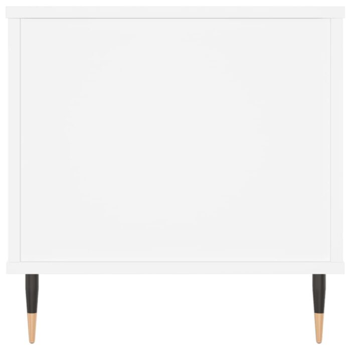 Table basse Blanc 90x44,5x45 cm Bois d'ingénierie – Image 5