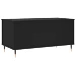 Table basse Noir 90x44,5x45 cm Bois d'ingénierie – Image 6