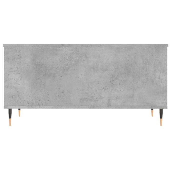 Table basse Gris béton 90x44,5x45 cm Bois d'ingénierie – Image 4