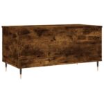 Table basse Chêne fumé 90x44,5x45 cm Bois d'ingénierie – Image 3