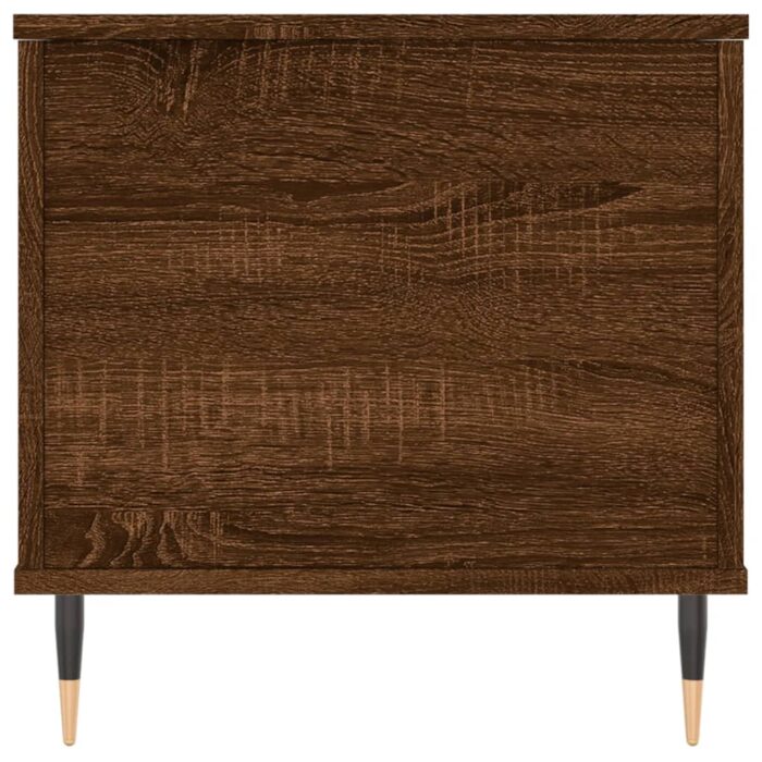 Table basse Chêne marron 90x44,5x45 cm Bois d'ingénierie – Image 5