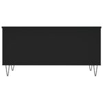 Table basse Noir 90x44,5x45 cm Bois d'ingénierie – Image 4