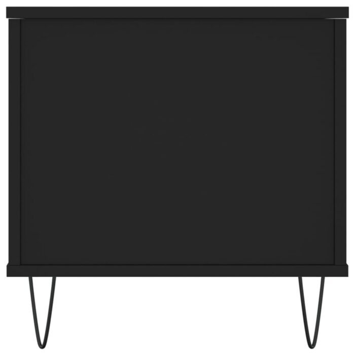 Table basse Noir 90x44,5x45 cm Bois d'ingénierie – Image 5