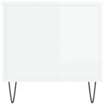 Table basse Blanc brillant 90x44,5x45 cm Bois d'ingénierie – Image 5