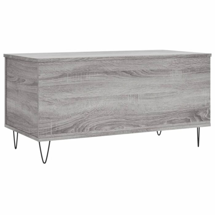 Table basse Sonoma gris 90x44,5x45 cm Bois d'ingénierie – Image 3