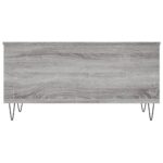 Table basse Sonoma gris 90x44,5x45 cm Bois d'ingénierie – Image 4
