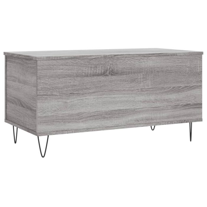 Table basse Sonoma gris 90x44,5x45 cm Bois d'ingénierie – Image 6