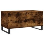 Table basse Chêne fumé 90x44,5x45 cm Bois d'ingénierie – Image 3