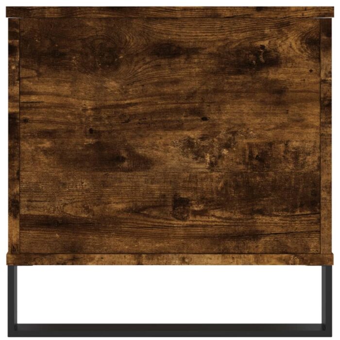 Table basse Chêne fumé 90x44,5x45 cm Bois d'ingénierie – Image 5