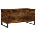 Table basse Chêne fumé 90x44,5x45 cm Bois d'ingénierie – Image 6