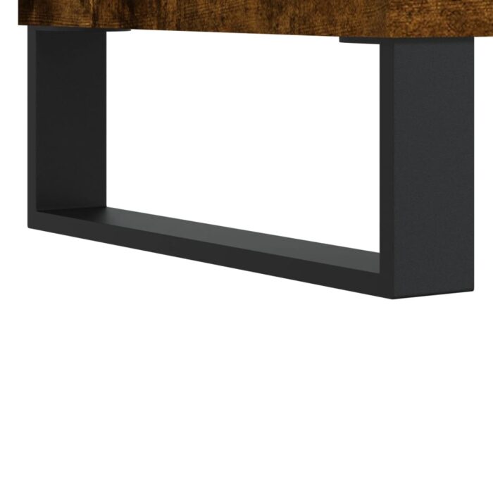 Table basse Chêne fumé 90x44,5x45 cm Bois d'ingénierie – Image 7