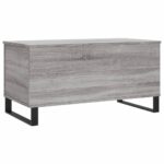 Table basse Sonoma gris 90x44,5x45 cm Bois d'ingénierie – Image 3