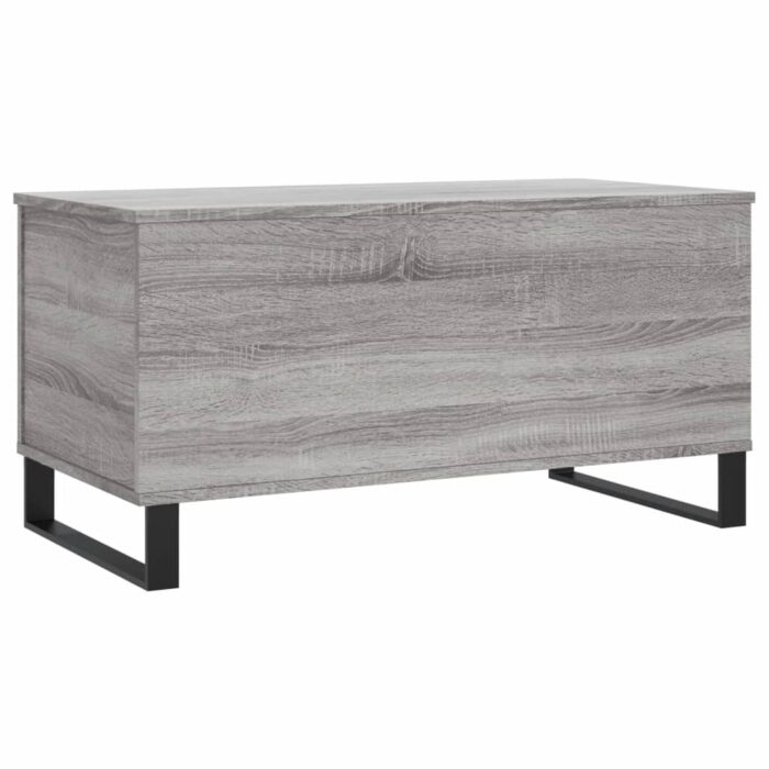 Table basse Sonoma gris 90x44,5x45 cm Bois d'ingénierie – Image 3