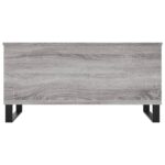 Table basse Sonoma gris 90x44,5x45 cm Bois d'ingénierie – Image 4