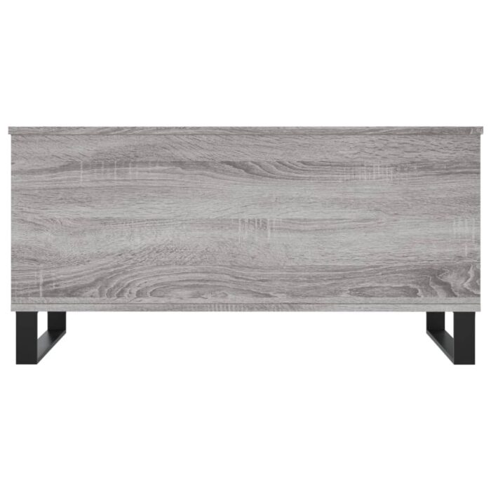 Table basse Sonoma gris 90x44,5x45 cm Bois d'ingénierie – Image 4