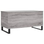 Table basse Sonoma gris 90x44,5x45 cm Bois d'ingénierie – Image 6