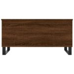 Table basse Chêne marron 90x44,5x45 cm Bois d'ingénierie – Image 4