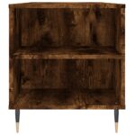 Table basse chêne fumé 102x44,5x50 cm bois d'ingénierie – Image 5