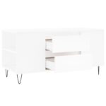 Table basse blanc 102x44,5x50 cm bois d'ingénierie – Image 4