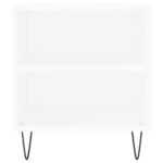Table basse blanc 102x44,5x50 cm bois d'ingénierie – Image 5
