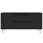 Table basse noir 102x44,5x50 cm bois d'ingénierie – Image 3