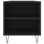 Table basse noir 102x44,5x50 cm bois d'ingénierie – Image 5