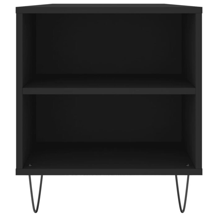 Table basse noir 102x44,5x50 cm bois d'ingénierie – Image 5