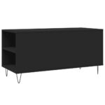 Table basse noir 102x44,5x50 cm bois d'ingénierie – Image 6