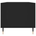 Table basse Noir 90x49x45 cm Bois d'ingénierie – Image 5