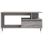 Table basse Sonoma gris 90x49x45 cm Bois d'ingénierie – Image 3