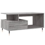 Table basse Sonoma gris 90x49x45 cm Bois d'ingénierie – Image 6