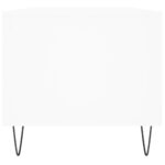 Table basse Blanc 90x49x45 cm Bois d'ingénierie – Image 5