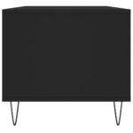 Table basse Noir 90x49x45 cm Bois d'ingénierie – Image 5