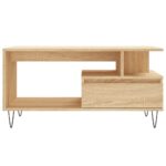 Table basse Chêne sonoma 90x49x45 cm Bois d'ingénierie – Image 3
